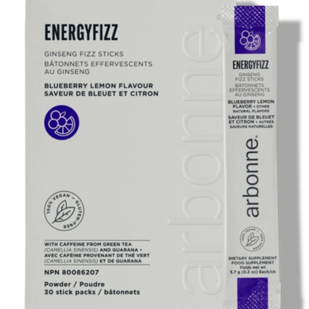 arbonne energy fizz blueberry lemon - Picture 1 of 1